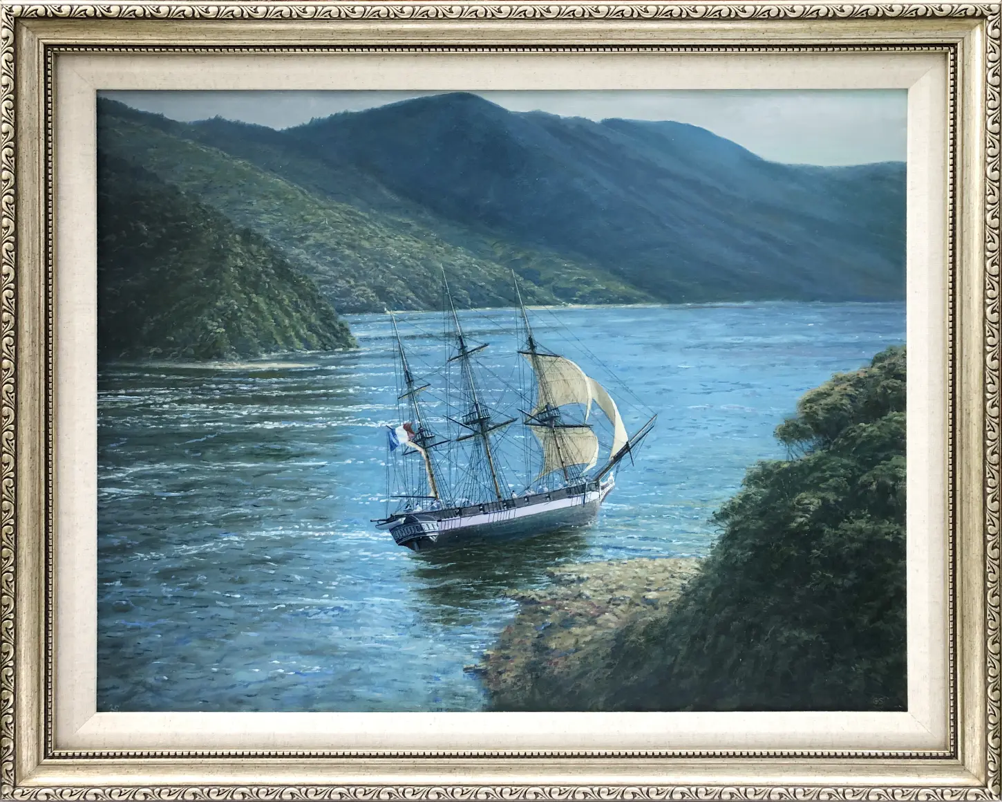 Astrolabe in French Pass, 26th January 1827